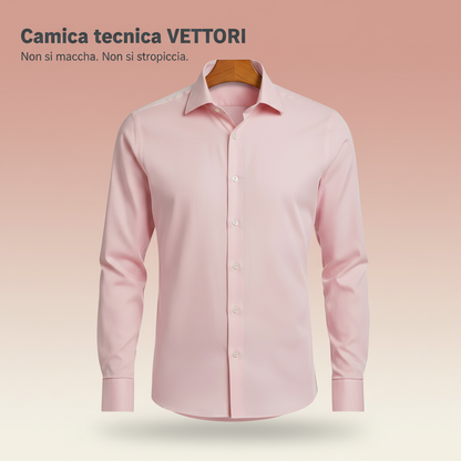 Camicia tecnica VETTORI che non si macchia e non si stropiccia.
