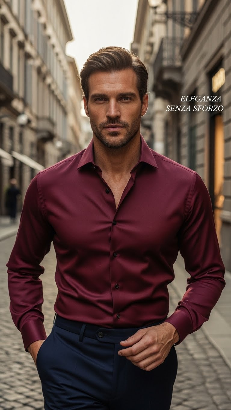 Camicia tecnica VETTORI che non si macchia e non si stropiccia.