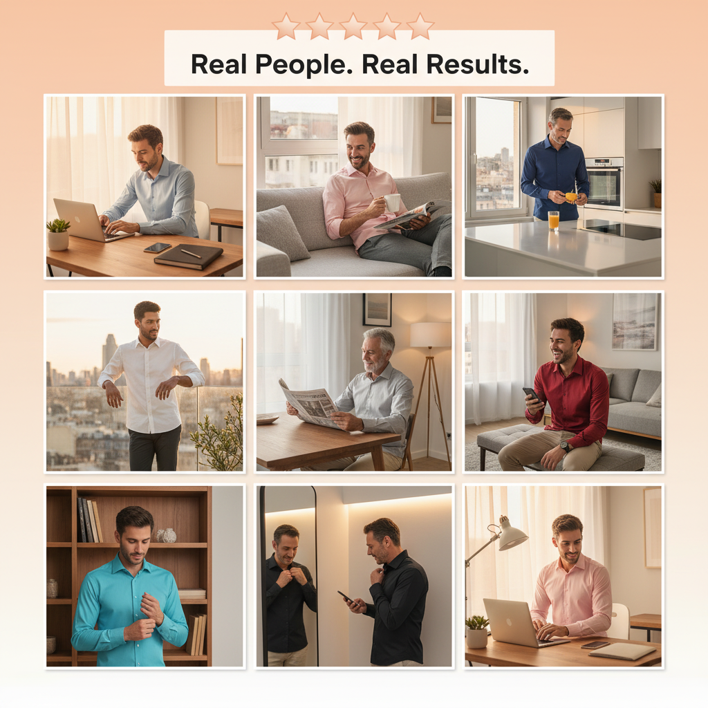 Camicia tecnica VETTORI che non si macchia e non si stropiccia.