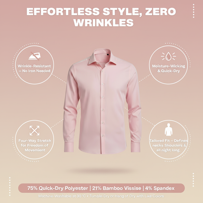 Camicia tecnica VETTORI che non si macchia e non si stropiccia.